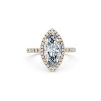 Luna Petite Halo Ring (Marquise) – Lab-Grown Diamond Melee