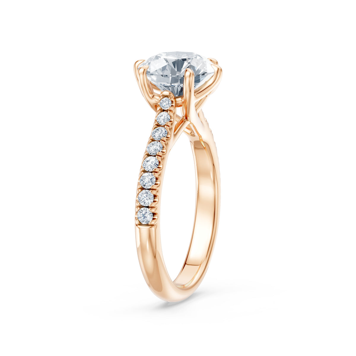 Osirus Rings Aurora Trellis Pavé Ring (Round) – Natural | Osiris Diamonds – Osiris ...