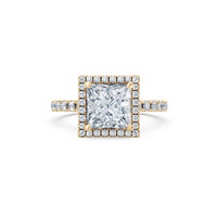 Luna Petite Halo Ring (Princess) – Lab-Grown Diamond Melee