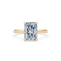 Classic Solitaire Ring (Radiant) – Natural Diamond Melee