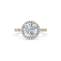 Luna Petite Halo Ring (Round) – Lab-Grown Diamond Melee