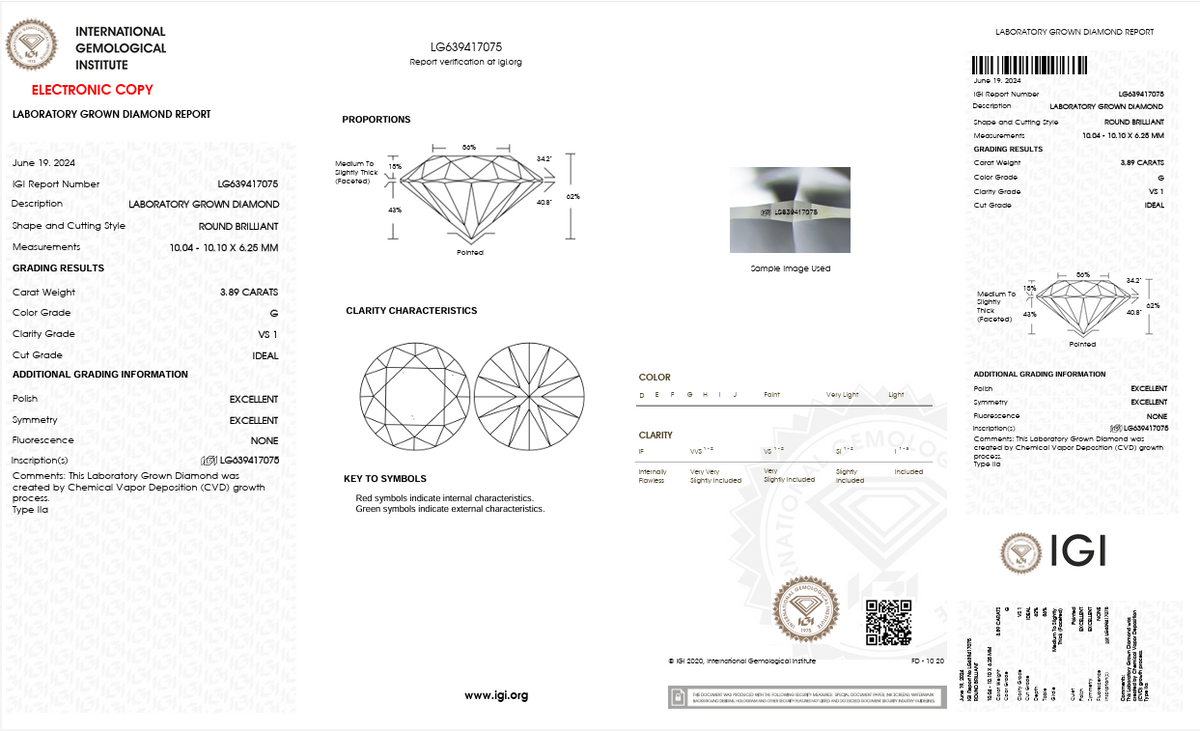Diamond Certificate