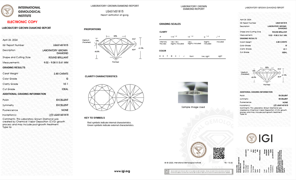 Diamond Certificate