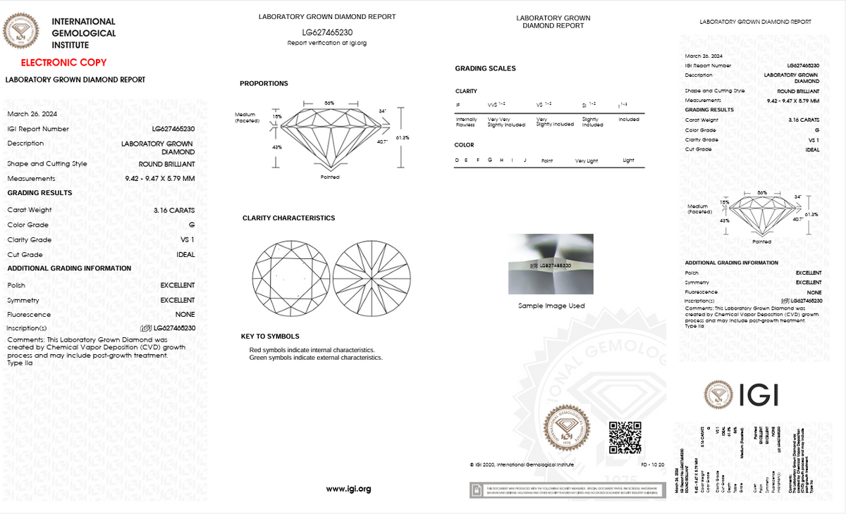 Diamond Certificate